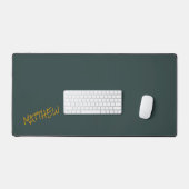Écriture en lettres or moderne vert foncé (Clavier et souris)
