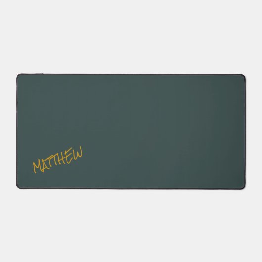 Écriture en lettres or moderne vert foncé (Recto)