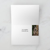 Écriture encourageante avec carte de raton laveur  (Intérieur)