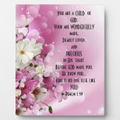 Écriture Enfant de Dieu Plaque de table avec l'Eas (Devant)