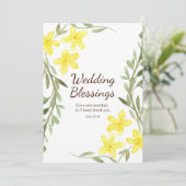 Écriture faire-part de mariage Jean 15 12 Chrétien (Debout devant)