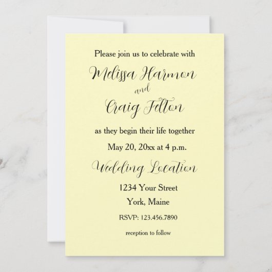 Écriture faire-part de mariage Jean 15 12 Chrétien (Dos)