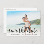 Écriture fantaisiste | Photo faire-part de rendez- (Devant / Derrière)