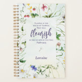 Écriture fleur sauvage aquarelle personnalisée (Devant)