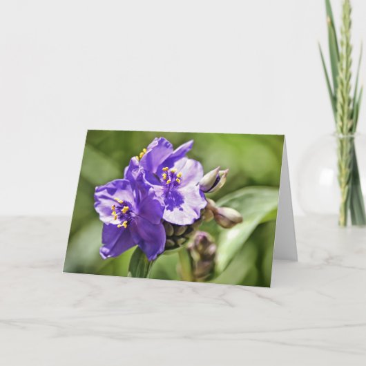 Écriture Fleur Sauvage Note Carte Hébreux 11:1 (Devant)