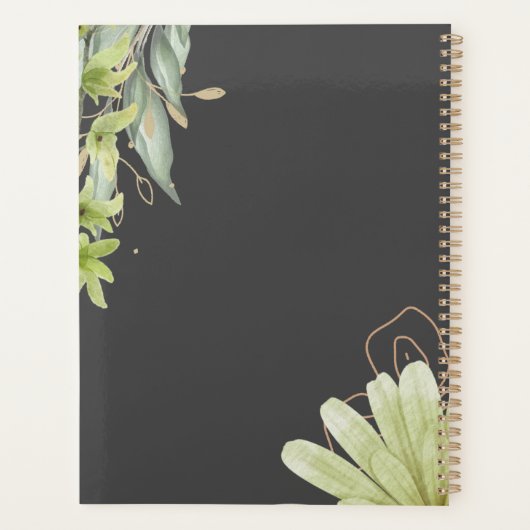 Écriture florale aquarelle, (Dos)