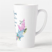 Écriture florale moderne 1 Pierre 5:7 Café Mug (Droite)