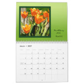 Écriture florale Mots de foi Calendrier (Mar 2027)