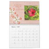Écriture florale Mots de foi Calendrier (Feb 2027)