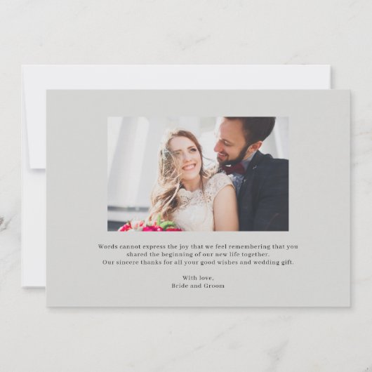 Ecriture Funky Editable Color Mariage Merci (Dos)