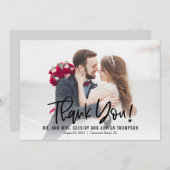 Ecriture Funky Editable Color Mariage Merci (Devant / Derrière)