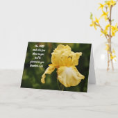 Écriture jaune vif Numéro de carte 6:25 (Fleur jaune)