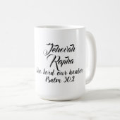 Écriture Jehovah Rapha Classique Mug (Devant droit)