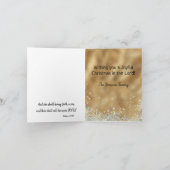 Écriture KJV or Noël chrétien (Intérieur)