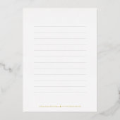 Écriture latérale Carte de remerciement de fin d'é (Verso)