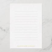 Écriture latérale Carte de remerciements de diplôm (Verso)