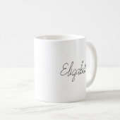 Écriture Manuelle Café Mugs Ajouter Votre Nom Modè (Devant droit)