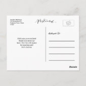 écriture manuscrite | Carte postale Merci de diplô (Dos)