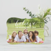 Écriture manuscrite Croire Carte photo de vacances (Debout devant)