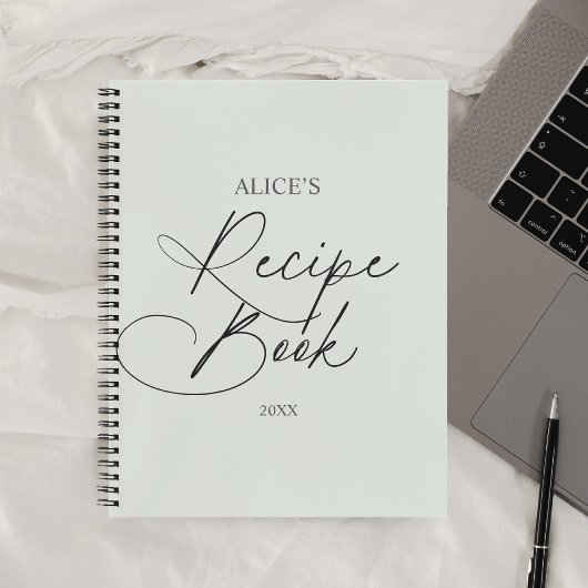 Écriture manuscrite de script du livre de recette