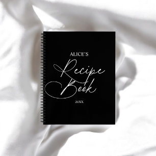 Écriture manuscrite de script du livre de recette