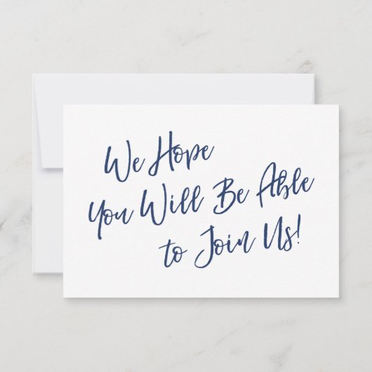 Écriture manuscrite décontractée RSVP de mariage a (Dos)