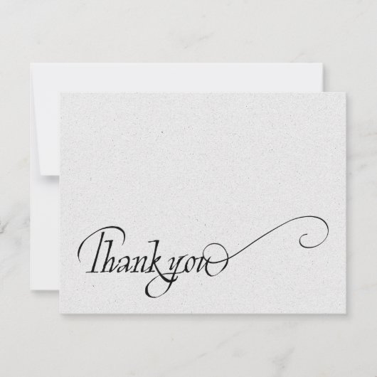 Écriture manuscrite élégante Merci simple (Devant)