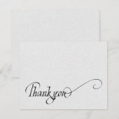 Écriture manuscrite élégante Merci simple (Devant / Derrière)