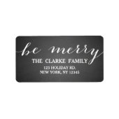 Écriture manuscrite | Étiquette de adresse de vaca (Devant)