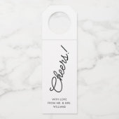 Écriture Manuscrite | Étiquette de Bouteille de Ch (Devant)