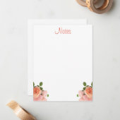 Écriture manuscrite Modèle aquarelle Floral (Devant/Arrière en situation)