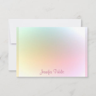 Écriture manuscrite Modèle colorée moderne Texte d