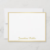 Écriture manuscrite moderne Gold Script Nom Modèle (Devant)