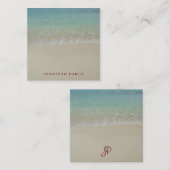Écriture manuscrite Monogramme Modèle mer vague sa (Devant / Derrière)