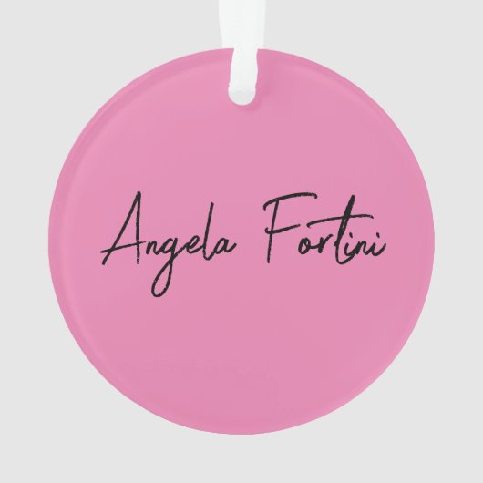 Écriture manuscrite Nom professionnel simple rose (dos)