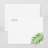 Écriture manuscrite Palm Feuille Modèle Floral (Devant / Derrière)