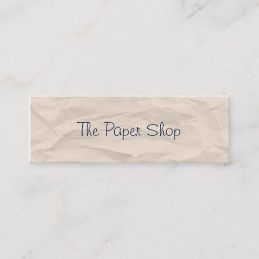 Écriture manuscrite papier recouverte Carte de vis (Devant)