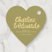 Écriture manuscrite rétro - Étiquettes de préféren (Dos)