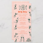 Écriture manuscrite Retro Mariage Menu<br><div class="desc">Écriture manuscrite Typographie Retro Mariage Menu</div>