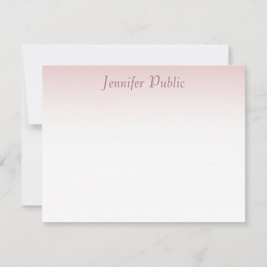 Écriture manuscrite Rose moderne Modèle de script (Devant)