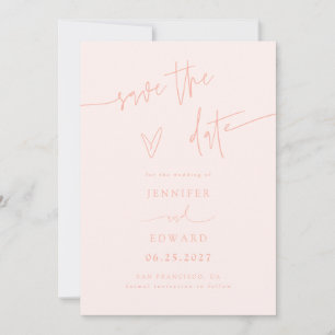 Écriture Manuscrite Script Mariage Save The Date P