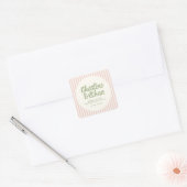 Écriture manuscrite Sticker rectangulaire RetroWed (Enveloppe)