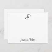 Écriture manuscrite Texte Monogramme Modèle classi (Devant / Derrière)