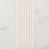 Écriture manuscrite Typographie Retro Mariage Menu (Dos)