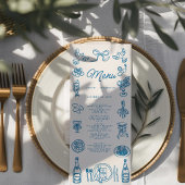 Écriture manuscrite Typographie Retro Mariage Menu