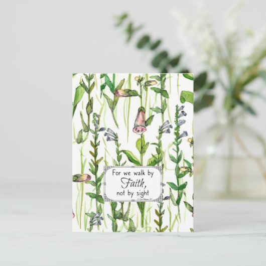 Écriture Marcher Par La Foi 2 Corinthians Carte de (Debout devant)