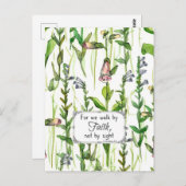 Écriture Marcher Par La Foi 2 Corinthians Carte de (Devant / Derrière)