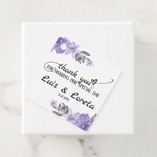 Écriture Mariage Favor Étiquette (En situation)