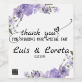 Écriture Mariage Vin bouteille Étiquette (Étiquettes simples)