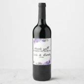 Écriture Mariage Vin bouteille Étiquette (Devant)